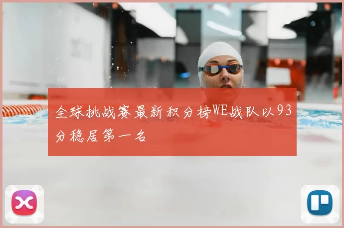 全球挑战赛最新积分榜WE战队以93分稳居第一名