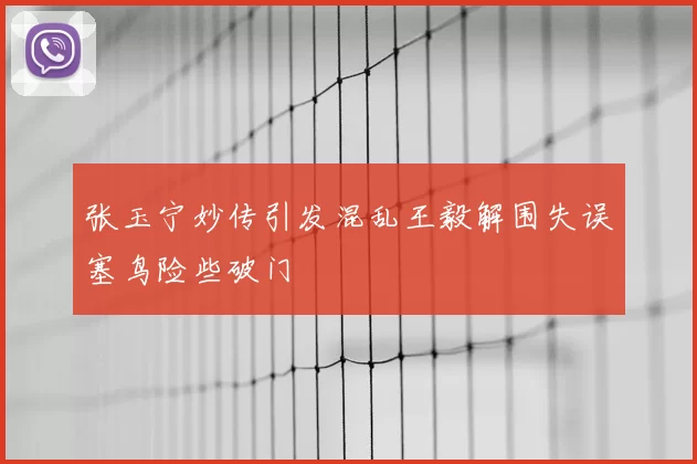 张玉宁妙传引发混乱王毅解围失误塞鸟险些破门
