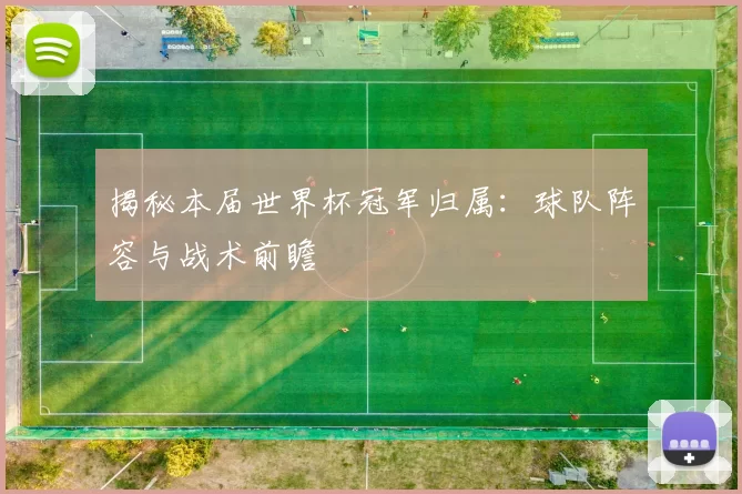 揭秘本届世界杯冠军归属:球队阵容与战术前瞻